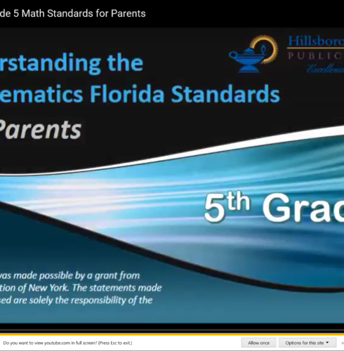 Understanding the grade 5 math standards!!!