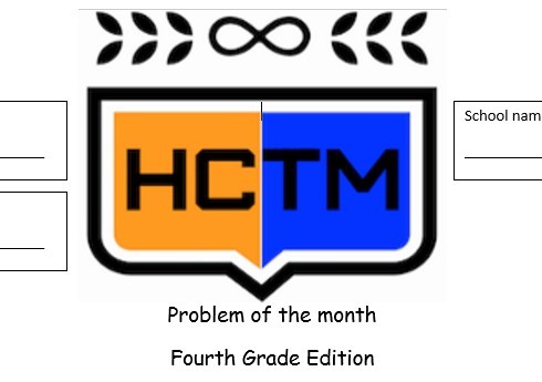HCTM Problem of The Month Fourth Grade Edition January 2017