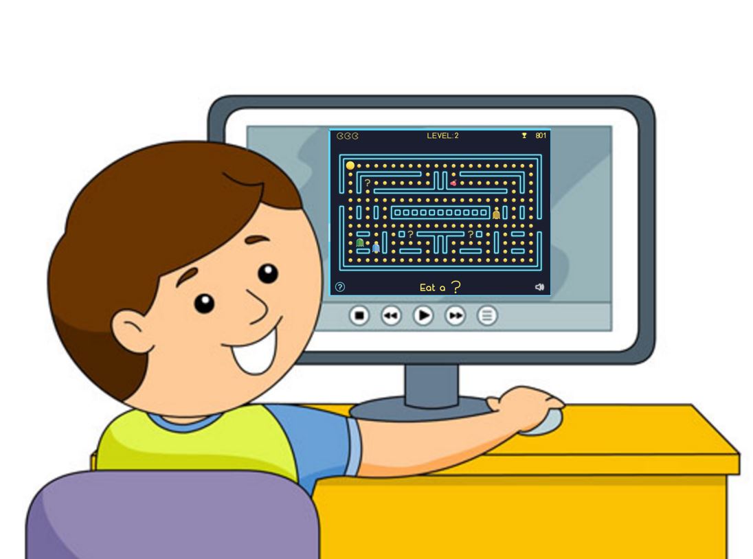 kid at computer