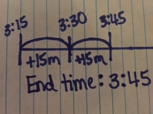 elapsed time end