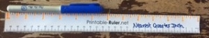 paper rulers quarter inch